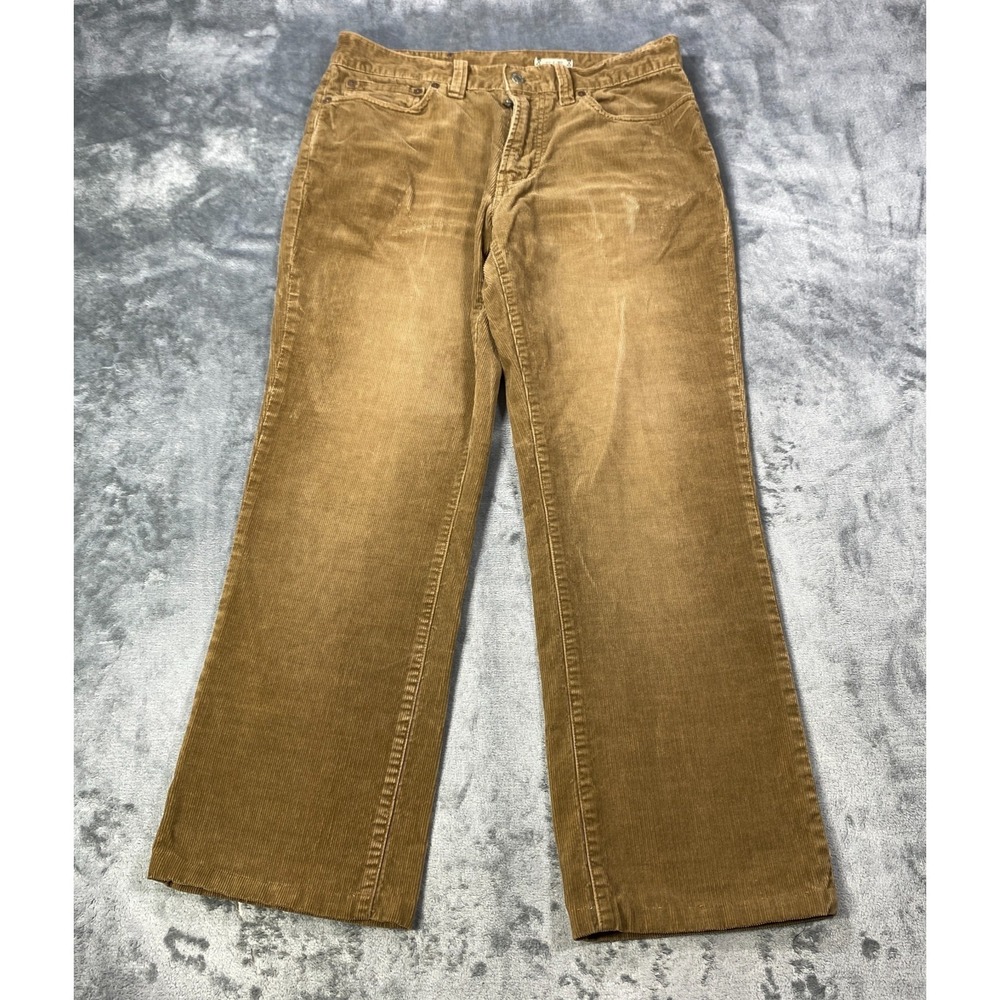 Polo Ralph Lauren Corduroy Pants Mens Fits 32x27 Brown Classic Fit Straight Leg